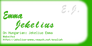 emma jekelius business card